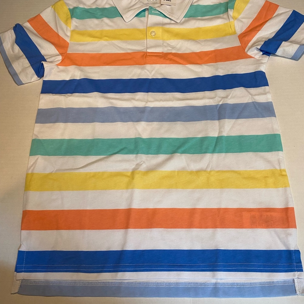 Boys Large Short Sleeve Striped Polo Children’s Place New With Tags - Picture 2 of 5